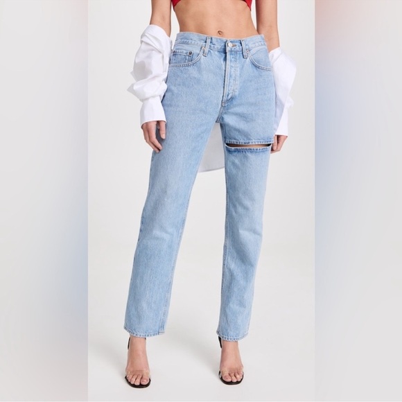 Agolde Lana Slice Jeans Size 25 - Picture 2 of 8